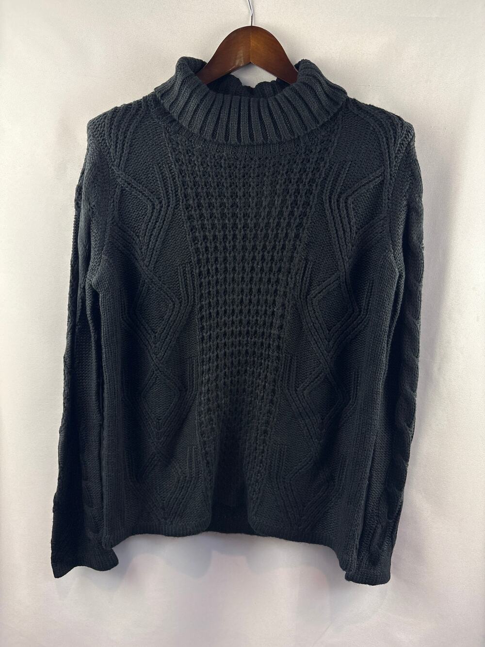 Women’s Weatherproof Small Black Turtleneck Sweater
